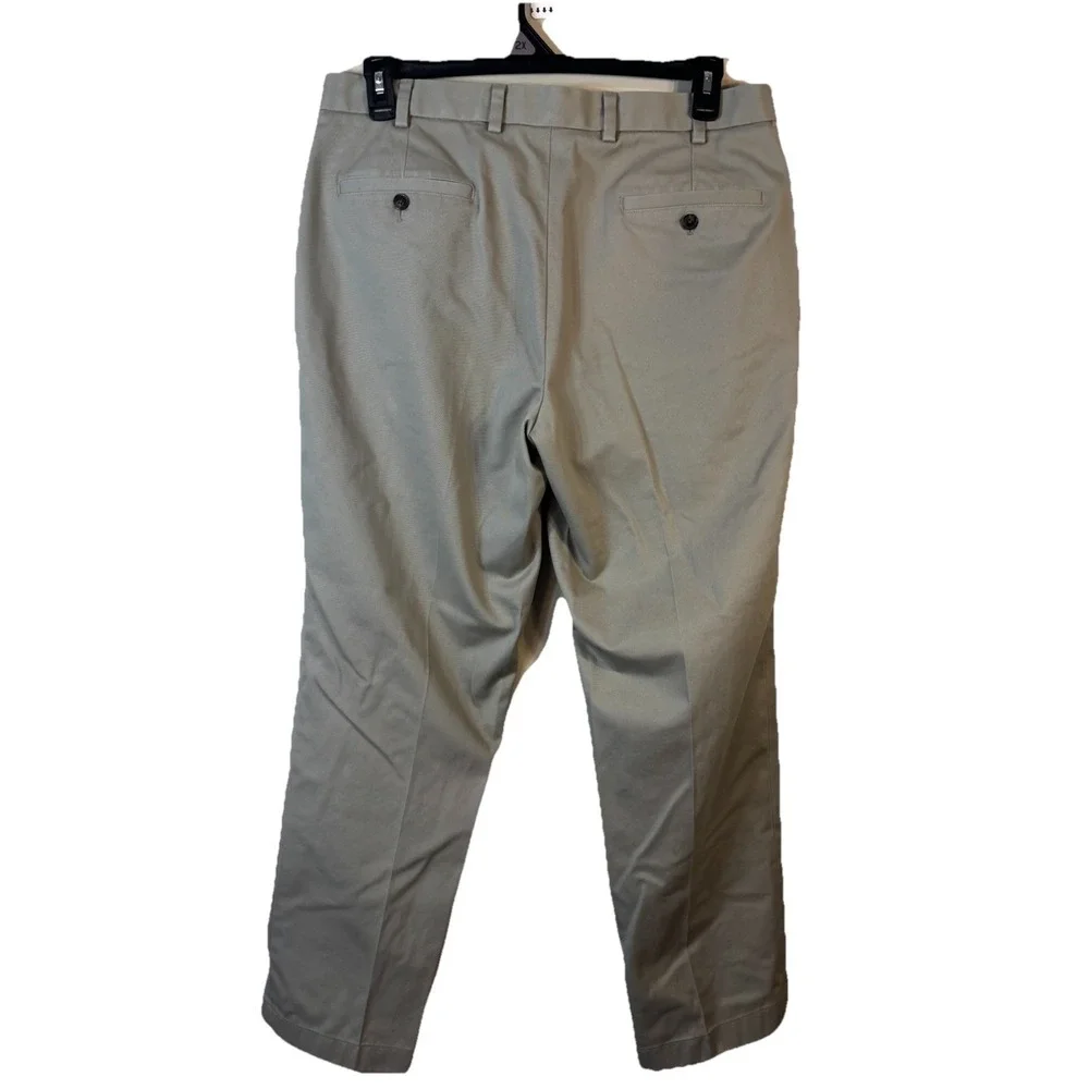 Brooks Brothers Mens 36x 30 Khaki Flat Front Advantage Chino Clark Pants